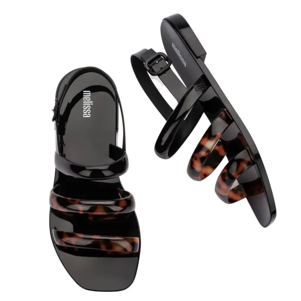 Melissa Tortoise Women's Black Sandals